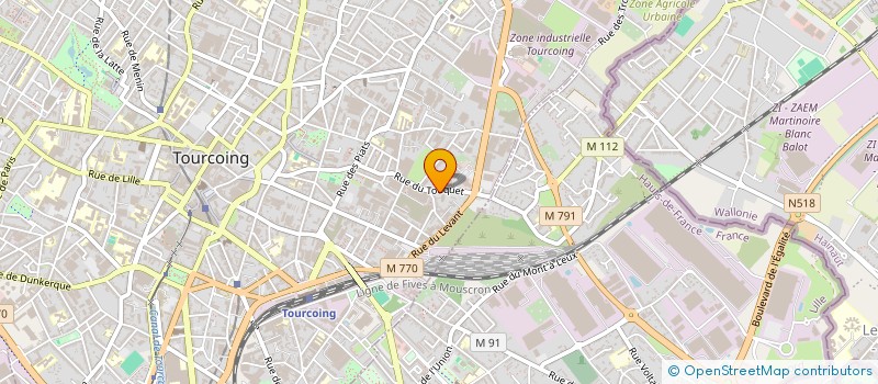 localisation de l'entreprise CREACT ARCHITECTURE  TOURCOING