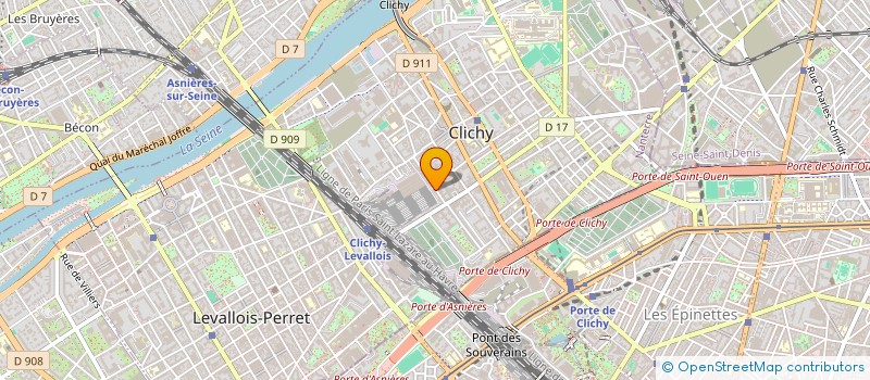 localisation de l'entreprise CREACTION CONCEPT à CLICHY