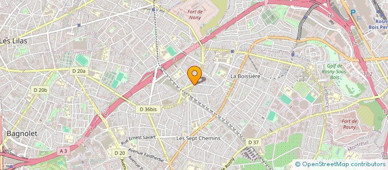localisation de l'entreprise CREACTIVITE à MONTREUIL