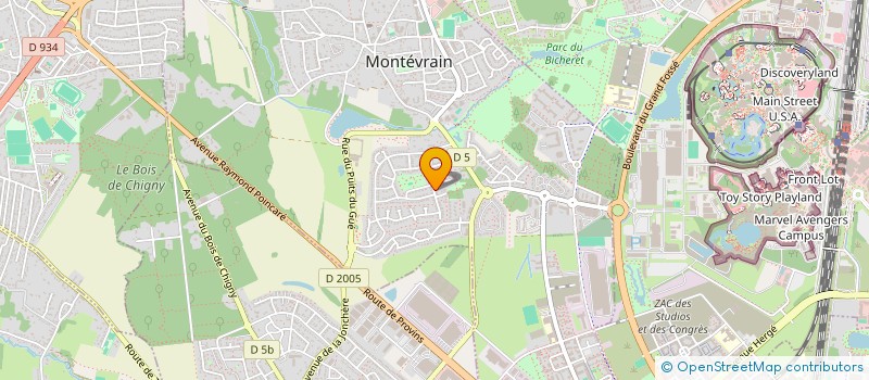 localisation de l'entreprise CREACUISINE.NET  MONTEVRAIN