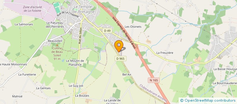 localisation de l'entreprise CREAD  LE TEMPLE-DE-BRETAGNE