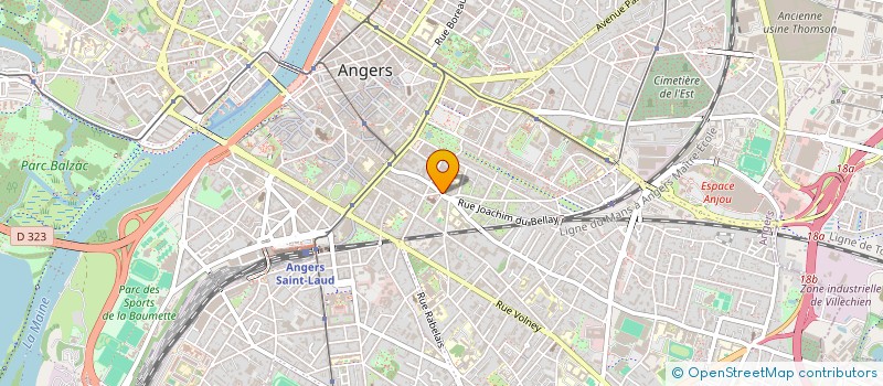 localisation de l'entreprise CREADANSE à ANGERS