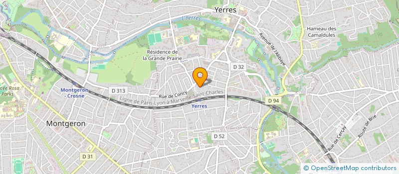 localisation de l'entreprise CREADEA à YERRES