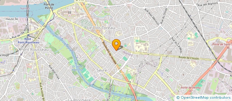 localisation de l'entreprise CREADECO  NANTES