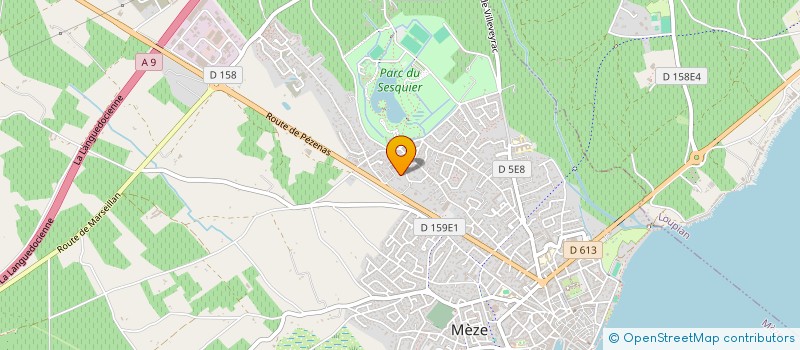 localisation de l'entreprise CREADEL à MEZE