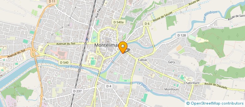 localisation de l'entreprise CREADENT à MONTELIMAR