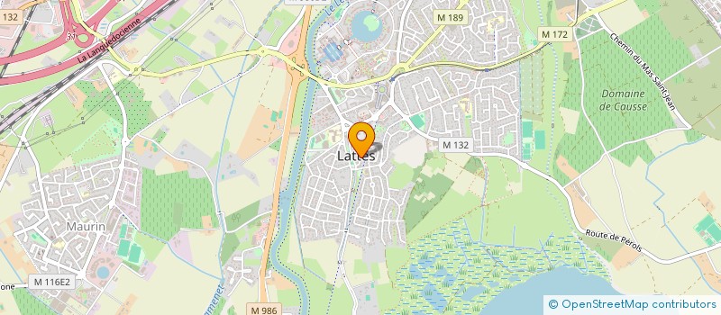 localisation de l'entreprise CREADENT  LATTES