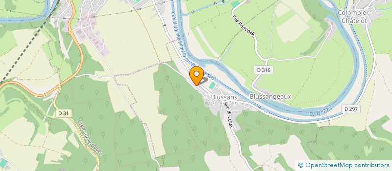 localisation de l'entreprise CREADESIGN ESPACES VERTS  BLUSSANS