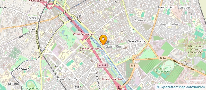 localisation de l'entreprise CREADJOB  REIMS