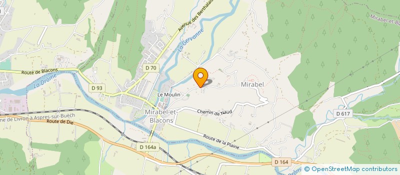 localisation de l'entreprise CREADROME  MIRABEL-ET-BLACONS