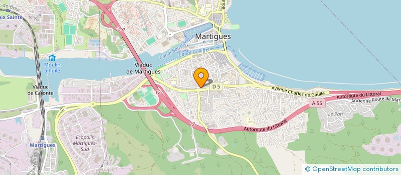 localisation de l'entreprise CREAF'M à MARTIGUES