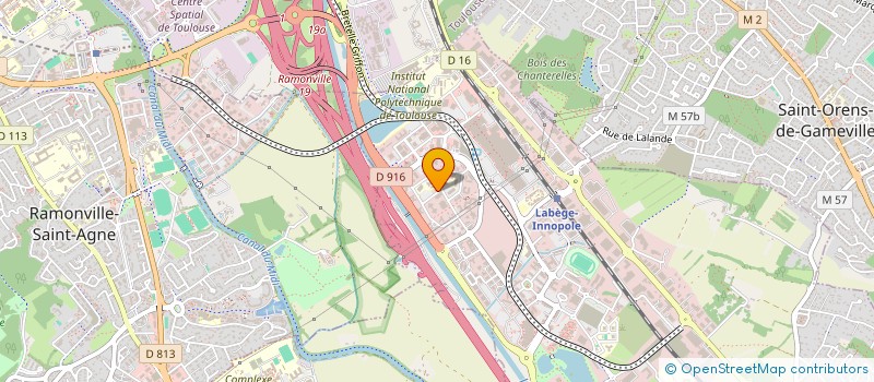 localisation de l'entreprise CREAFACTORY  LABEGE