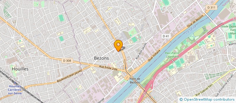 localisation de l'entreprise CREAFIL  BEZONS