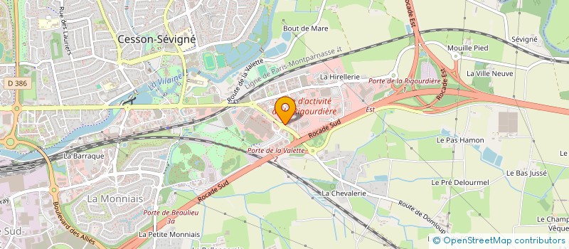 localisation de l'entreprise CREAFIL EUROMARCHE  CESSON-SEVIGNE