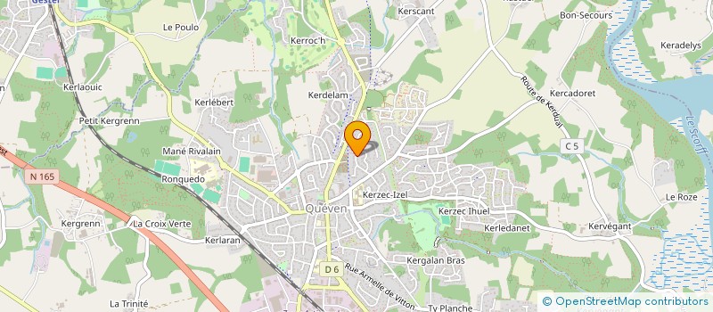 localisation de l'entreprise CREAFLORQUEVEN  QUEVEN