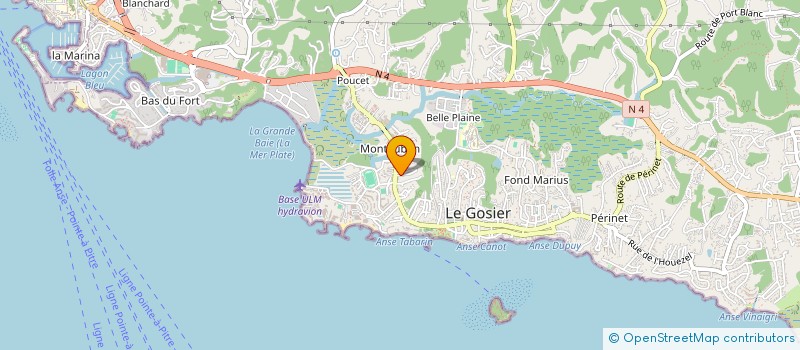 localisation de l'entreprise CREAFOLIES  LE GOSIER