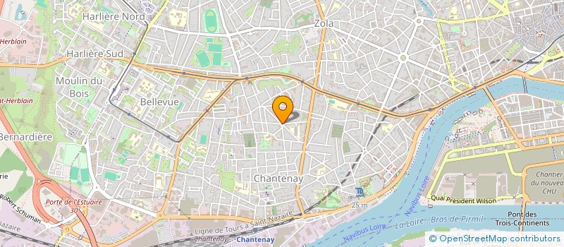 localisation de l'entreprise CREAFOR à NANTES