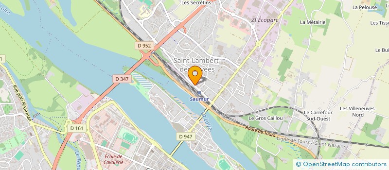 localisation de l'entreprise CREAFORM à SAUMUR