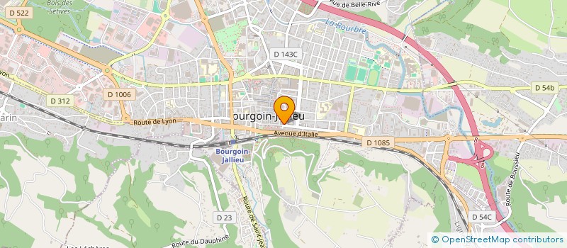 localisation de l'entreprise CREAGENCEMENT à BOURGOIN-JALLIEU