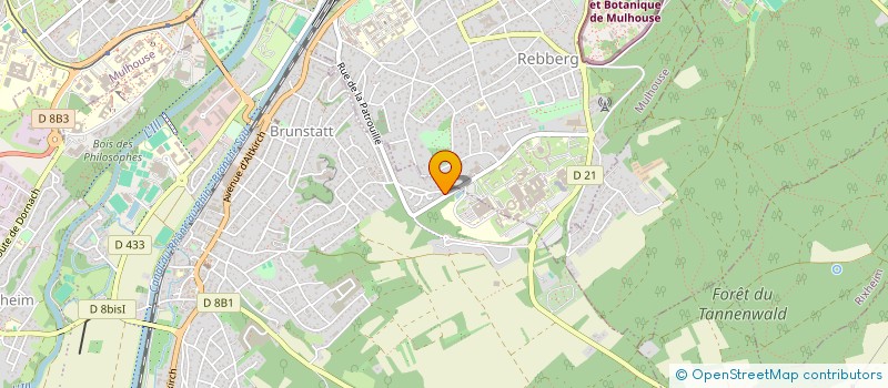 localisation de l'entreprise CREAGES à BRUNSTATT-DIDENHEIM