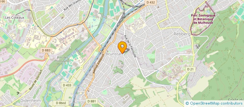 localisation de l'entreprise CREAGIR  BRUNSTATT-DIDENHEIM