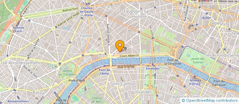 localisation de l'entreprise CREAGOLF à PARIS