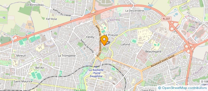 localisation de l'entreprise CREAGUM  LA ROCHELLE