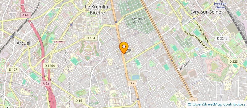 localisation de l'entreprise CREAIA à VILLEJUIF