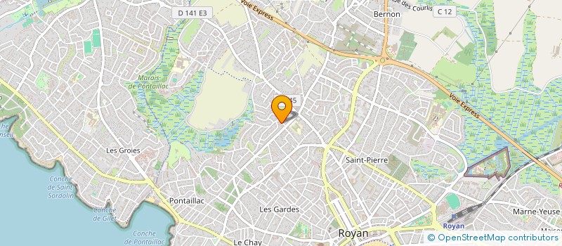 localisation de l'entreprise CREAL BOIS  ROYAN