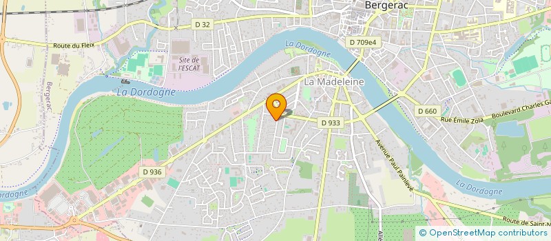 localisation de l'entreprise CREALAB24 - LE LABORATOIRE CREATIF à BERGERAC