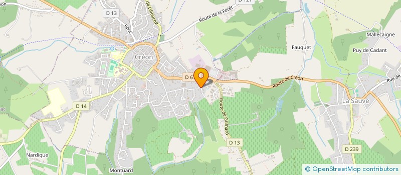 localisation de l'entreprise CREALDIS à CREON