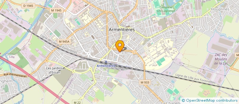 localisation de l'entreprise CREALIM à ARMENTIERES