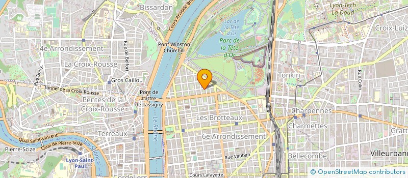 localisation de l'entreprise CREALIPS à LYON 6EME