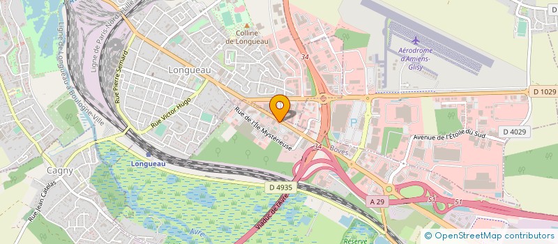 localisation de l'entreprise CREALIS à BOVES
