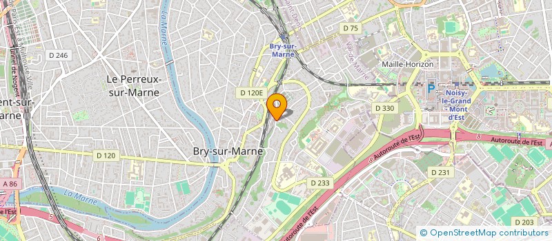 localisation de l'entreprise CREALIS  BRY-SUR-MARNE