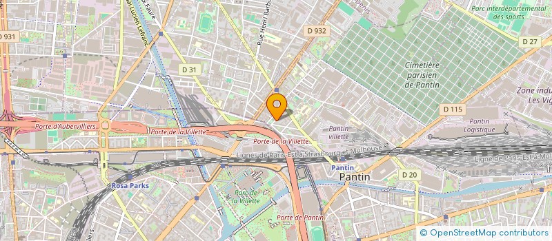 localisation de l'entreprise CREALISE à PANTIN