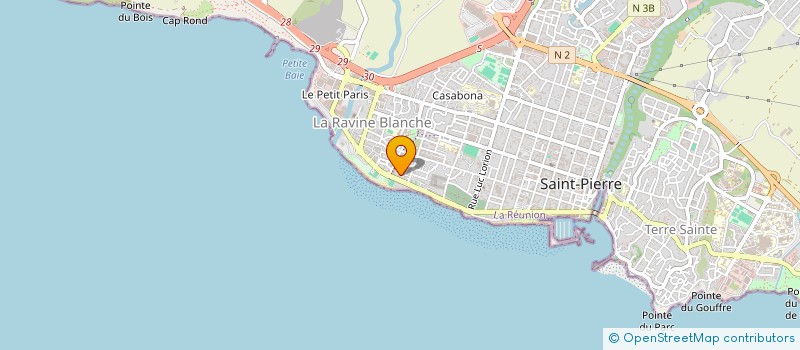 localisation de l'entreprise CREALISE à SAINT-PIERRE