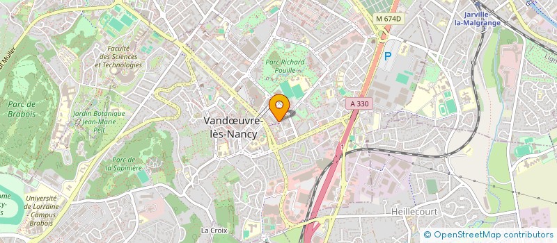 localisation de l'entreprise CREALIZE à VANDŒUVRE-LES-NANCY