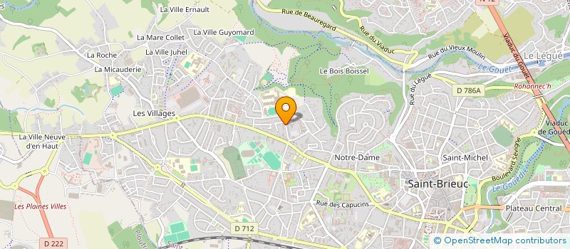 localisation de l'entreprise CREALL'BOIS à SAINT-BRIEUC