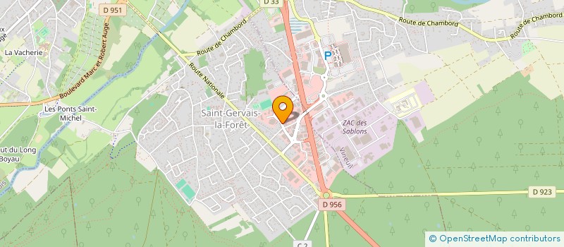 localisation de l'entreprise CREALLIANCE  SAINT-GERVAIS-LA-FORET