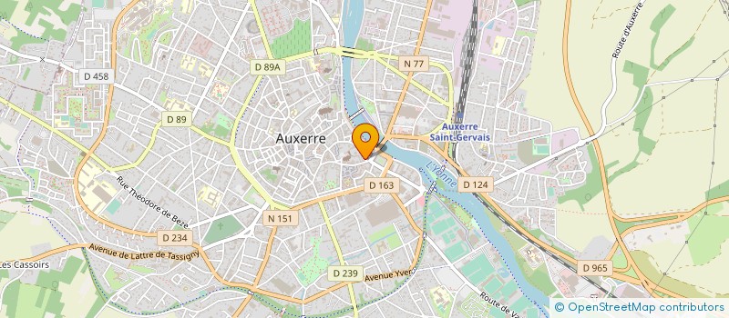 localisation de l'entreprise CREALOFT  AUXERRE