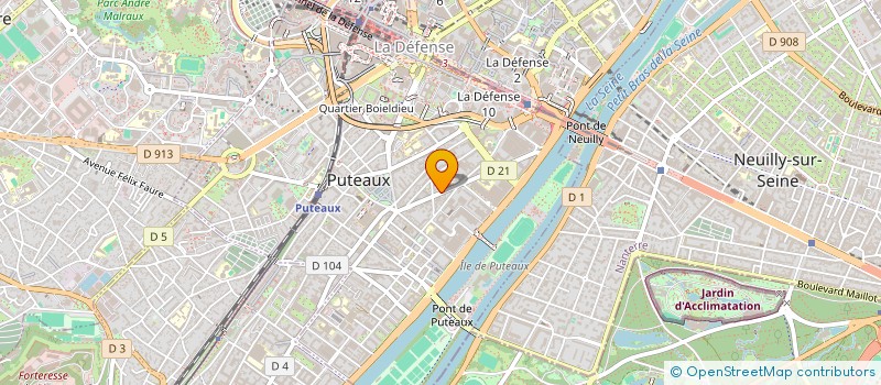 localisation de l'entreprise CREALOG à PUTEAUX
