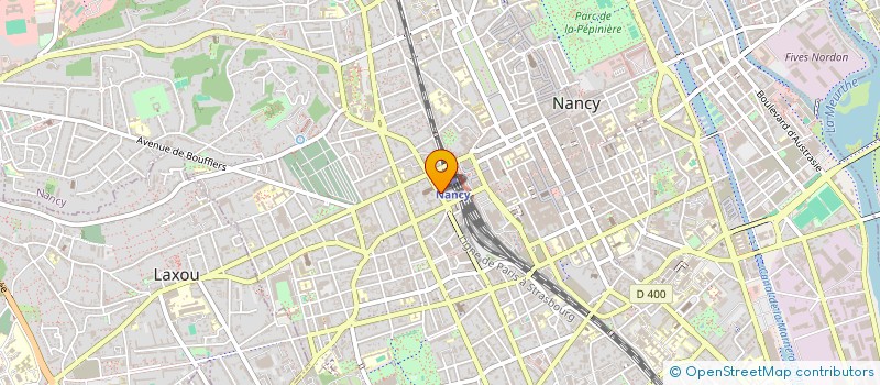 localisation de l'entreprise CREALOG à NANCY