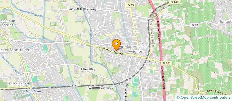 localisation de l'entreprise CREALU à MORIERES LES AVIGNON