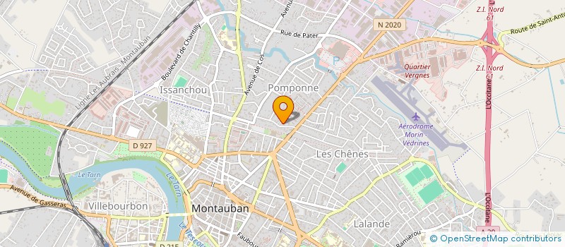 localisation de l'entreprise CREALU à MONTAUBAN