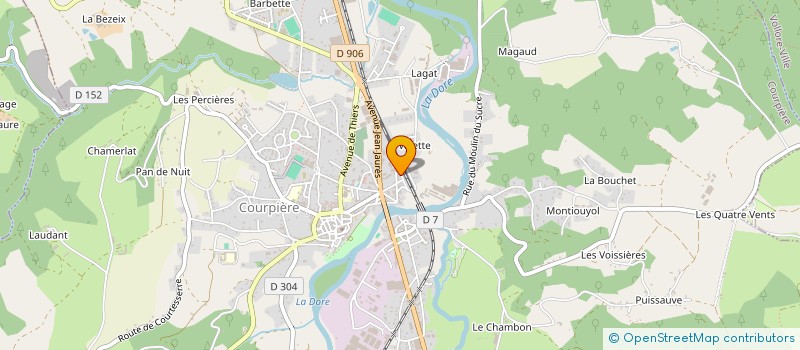 localisation de l'entreprise CREALUDIS  COURPIERE