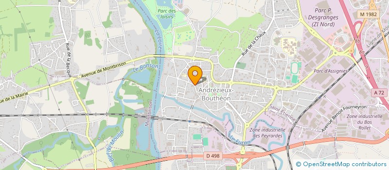 localisation de l'entreprise CREALYS  ANDREZIEUX-BOUTHEON