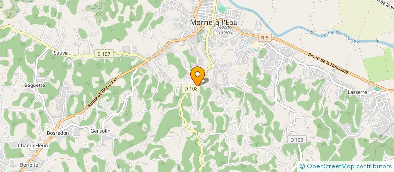 localisation de l'entreprise CREALYS à MORNE-A-L'EAU