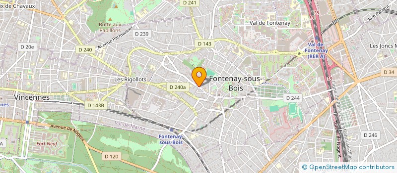localisation de l'entreprise CREALYS ADVISORY à FONTENAY-SOUS-BOIS
