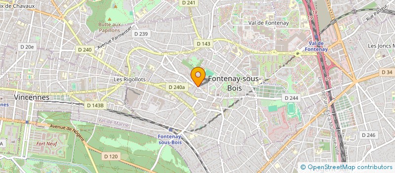 localisation de l'entreprise CREALYS DEVELOPPEMENT à FONTENAY-SOUS-BOIS